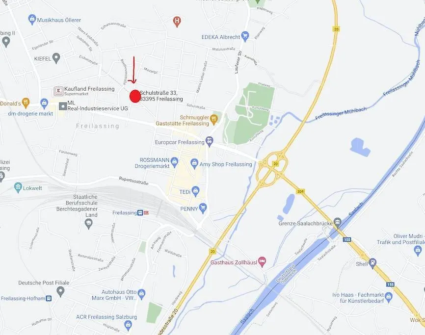 公寓 1Og Mitte Schoene 2-Zimmer City Wohnung Naehe Salzburg 弗赖拉辛 德国